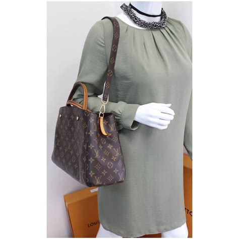 louis vuitton montaigne mm monogram canvas shoulder bag brown|montaigne handbags reviews.